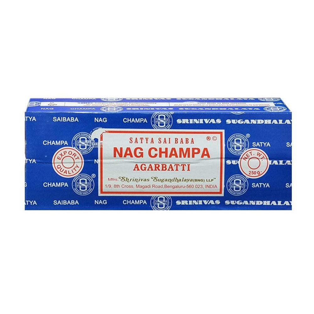 Satya Sai Baba Nag Champa Agarbatti Incense, 250 Grams